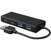 Image de Icy Box Hub USB en aluminium de haute qualité ,IB-HUB1457-C31 (USB-A, 4 ports), Station d’accueil + hub USB, Noir