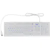 Image de KeySonic Tastatur Full Size Hygiene Industrietastatur für Windows (DE, Filaire), Clavier, Blanc