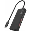 Image de Icy Box IB-HUB1436-CPD (USB-C, 4 ports), Station d'accueil + hub USB, Noir