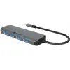 Image de Icy Box IB-DK4022a-CPD (USB-C, 6 ports), Station d'accueil + hub USB, Gris, Argent