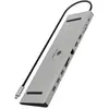 Image de Icy Box IB-DK2106a-CPD (USB-C, 11 ports), Station d'accueil + hub USB, Noir, Argent, Gris