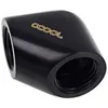 Image de Alphacool Eiszapfen L-connector G1/4 inner thread to G1/4 inner thread - Adaptateur de raccordement du système de refroidissement par liquide - noir profond, mat noir