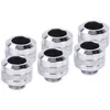 Image de Alphacool Lot de 6 Raccords à compression pour Tube Ø13mm Eiszapfen Pro (Argent)