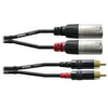 Image de Cordial - Câble audio - RCA x 2 mâle pour XLR3 mâle - 1.5 m - noir