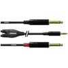 Image de Cordial CFY 3 WPP - Câble adaptateur Y (3 m, Câble AUX, Câble jack 6,3 mm), Câble audio