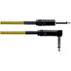 Image de Cordial EI 3 PR-TWEED-YE Instrumenten Anschlusskabel (1x Klinkenstecker 6.3 mm ( (3 m, Câble jack 2,5 mm), Câble audio