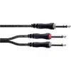 Image de Cordial 14879 Klinke Audio Y-Adapter (1x Klinkenstecker 6.3 mm (stereo) - 2x Kli, Adaptateur audio, Noir