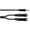 Image de Cordial 14892 Klinke Audio Y-Adapter (1x Klinkenstecker 3.5 mm - 2x Klinkenbuchs, Adaptateur audio, Noir
