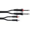 Image de Cordial Câble Audio Double Jack Mono - RCA 6 M Câbles adaptateur
