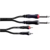 Image de Cordial 14842 Klinke / Cinch Audio Anschlusskabel (2x Klinkenstecker 6.3 mm (mon (6 m, Câble jack 6,3 mm), Câble audio