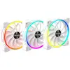 Image de Alpenföhn Ventilateur PWM haute vitesse ARGB Wing Boost 3 de 120 mm, triple (120 mm, 3x), Ventilateur PC, Blanc
