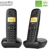 Image de Gigaset TÉLÉPHONE SANS FIL A270 DUO NOIR (L36852-H2812-D201), Téléphone, Noir