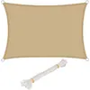 Image de Voile d’ombrage rectangulaire WOLTU en HDPE.protection contre le soleil avec protection UV pour jardin.terrasse ou camping.3x4m Sable