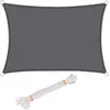 Image de Voile d'ombrage rectangulaire WOLTU en polyester. protection contre le soleil avec protection UV pour jardin ou camping.4x5 m. Gris