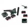 Image de Metabo, Aspirateur + souffleur à feuilles, AG 18 Souffleur sur batterie 18 V + 2x batterie LiHD 4,0 Ah + chargeur (Fonctionnement sur batterie, Souffleur de feuilles)