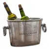 Image de Seau à champagne Alfred, argenté (16 x 31 x 21cm)