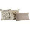 Image de Lot de 3 housses de coussins Emelin, crème (40 x 40cm)