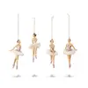 Image de Lot de 4 figurines Tadley, blanc/rose (6 x 6 x 13.5cm)