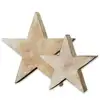 Image de Lot de 2 étoiles Dunino, beige vieilli (4 x 30 x 30cm)