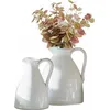Image de Lot de 2 vases Yarick, blanc (18 x 19 x 23cm)