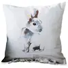Image de Housse de coussin Rabbit, blanc (40 x 40cm)