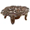 Image de Chauffe-théière Florian, marron vieilli (13 x 15.5 x 5cm)