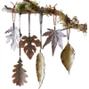 Image de Lot de 6 feuilles décoratives Merel, marron (1 x 5 x 16.5cm)