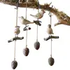 Image de Lot de 4 oiseaux Vianne, marron (7 x 7.5 x 16.5cm)