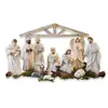Image de Lot de 12 figurines de crèche Santo, crème (5 x 38 x 25cm)