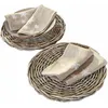Image de Lot de 2 plateaux de présentation en rotin Bland, marron (2cm)