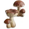 Image de Lot de 2 champignons décoratifs Beenie, marron (11.5 x 13.5 x 15cm)