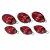 Image de Lot de 6 boules de Noël Blavet, rouge vieilli (10cm)