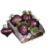 Image de Lot de 5 suspensions de Noël Sambre, violet vieilli (10cm)