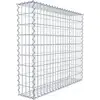 Image de Gabion 100 cm x 90 cm x 20 cm (L x H x P), mailles 5 cm x 10 cm, spirale