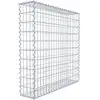 Image de Gabion 100 cm x 100 cm x 20 cm (L x H x P), mailles 5 cm x 10 cm, spirale
