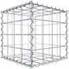 Image de Gabion 40 cm x 40 cm x 40 cm (L x H x P), mailles 10 cm x 10 cm, spirale
