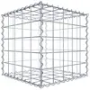 Image de Gabion 50 cm x 50 cm x 50 cm (L x H x P), mailles 10 cm x 10 cm, spirale