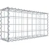 Image de Gabion 80 cm x 40 cm x 20 cm (L x H x P), mailles 10 cm x 10 cm, spirale
