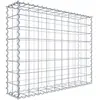 Image de Gabion 100 cm x 80 cm x 20 cm (L x H x P), mailles 10 cm x 10 cm, spirale