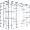 Image de Gabion rapporté type 3 100 cm x 80 cm x 50 cm (L x H x P), mailles 10 cm x 10 cm, spirale