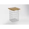 Image de Tabouret galvanisé à chaud MW 5 x 10 cm, TEAK