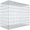 Image de Gabion 100 cm x 80 cm x 50 cm (L x H x P), mailles 5 cm x 10 cm, anneau en C