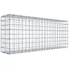 Image de Gabion 100 cm x 40 cm x 20 cm (L x H x P), mailles 5 cm x 5 cm, anneau en C