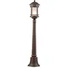 Image de Maytoni, Éclairage d'extérieur, Salamanca Lampadaire extérieur E27 Lampadaire sur mât Marron IP44 Verre (E27, IP44)