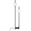 Image de Maytoni, Lampadaire, The Sixth Sense LED Lampadaire, Lampadaire 2x 12W Noir Blanc Chaud (750 lm)