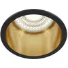 Image de Maytoni, Spot encastrable, Reif Downlight, Luminaire encastré GU10 Noir, Or Ø68mm (GU10, Aluminium)