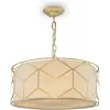 Image de Maytoni, Suspension, Messina Suspension, lampe à suspendre 4x E27 Or Blanc Tissu (E27)