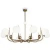 Image de Maytoni, Suspension, Rendez-vous Suspension, lampe à suspendre 10x E14 laiton blanc verre (E14)