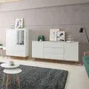 Image de Buffet au design scandinave pour salon avec 2 portes et 3 tiroirs Vide
