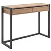 Image de Console 2 tiroirs chêne artisan / anthracite Denver